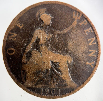 1901 Victoria One Penny Coin | Collectable Grade