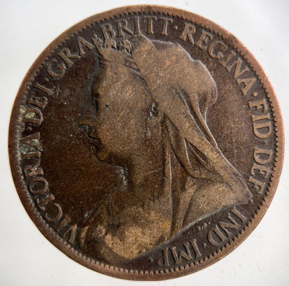 1901 Victoria One Penny Coin | Collectable Grade