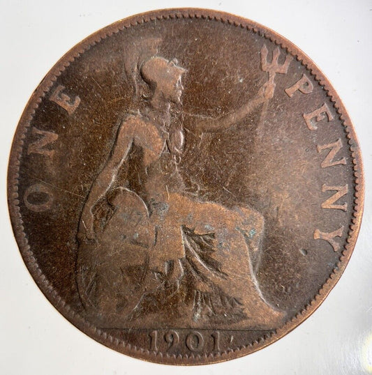 1901 Victoria One Penny Coin | Collectable Grade