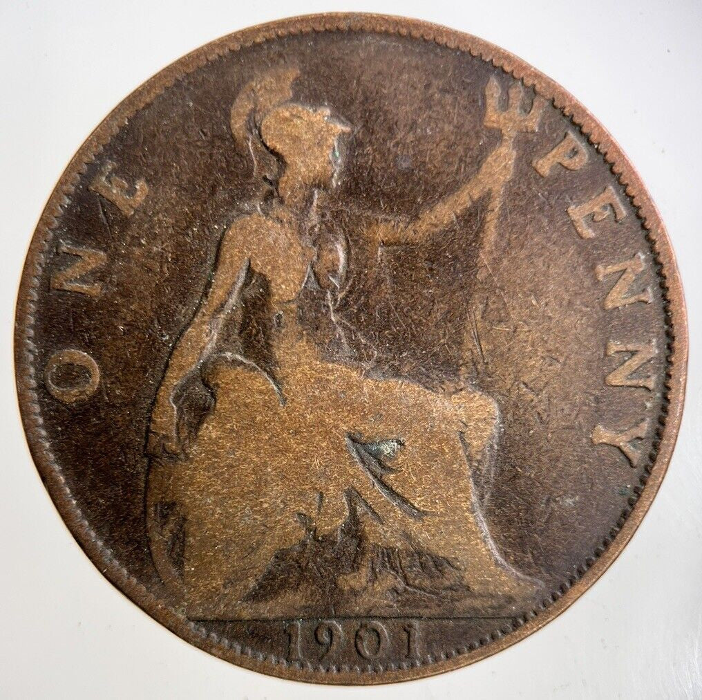 1901 Victoria One Penny Coin | Collectable Grade