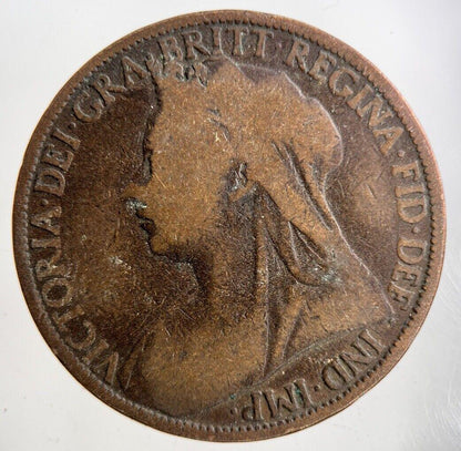 1901 Victoria One Penny Coin | Collectable Grade