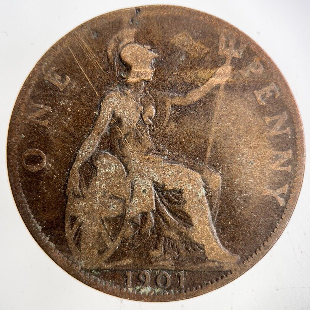 1901 Victoria One Penny Coin | Collectable Grade