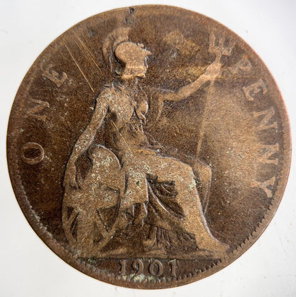 1901 Victoria One Penny Coin | Collectable Grade