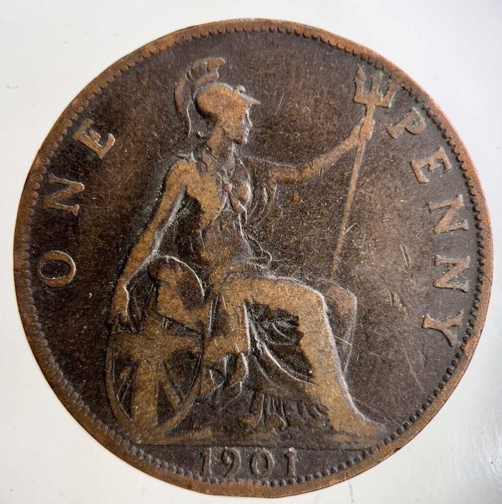 1901 Victoria One Penny Coin | Collectable Grade