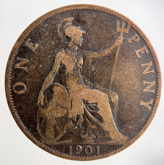 1901 Victoria One Penny Coin | Collectable Grade