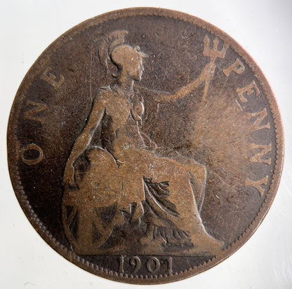 1901 Victoria One Penny Coin | Collectable Grade