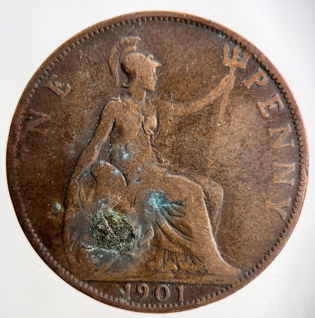 1901 Victoria One Penny Coin | Collectable Grade