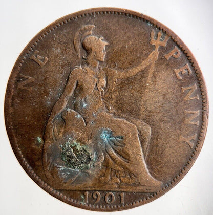 1901 Victoria One Penny Coin | Collectable Grade