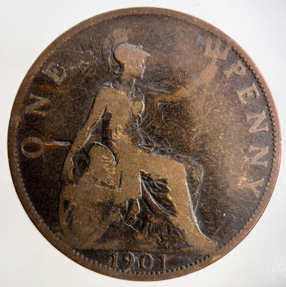 1901 Victoria One Penny Coin | Collectable Grade