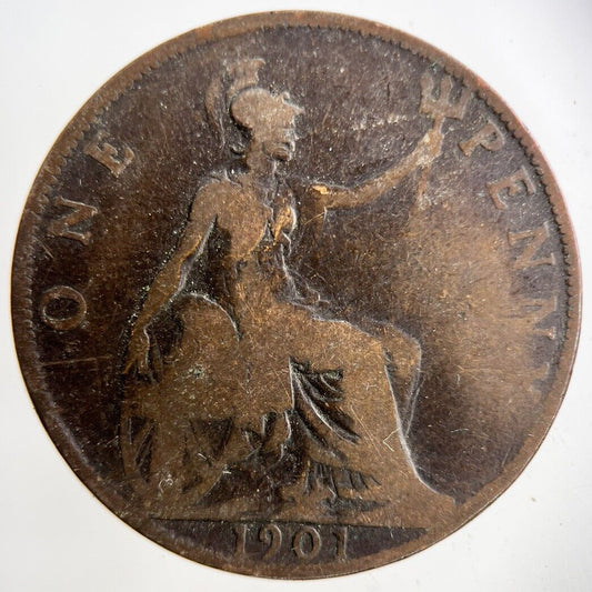 1901 Victoria One Penny Coin | Collectable Grade