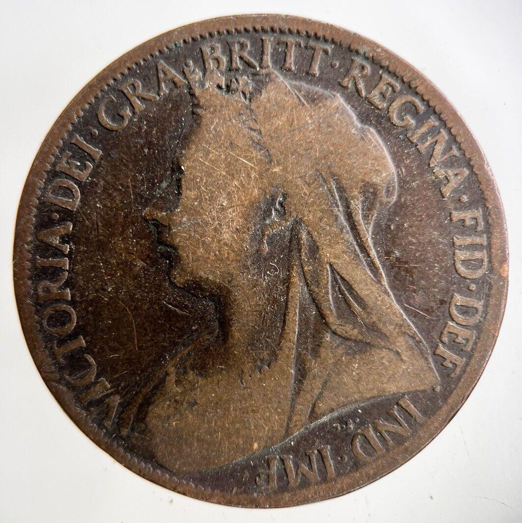 1901 Victoria One Penny Coin | Collectable Grade