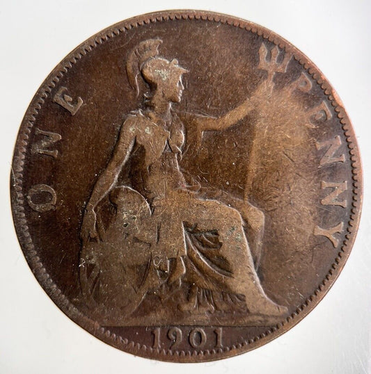 1901 Victoria One Penny Coin | Collectable Grade