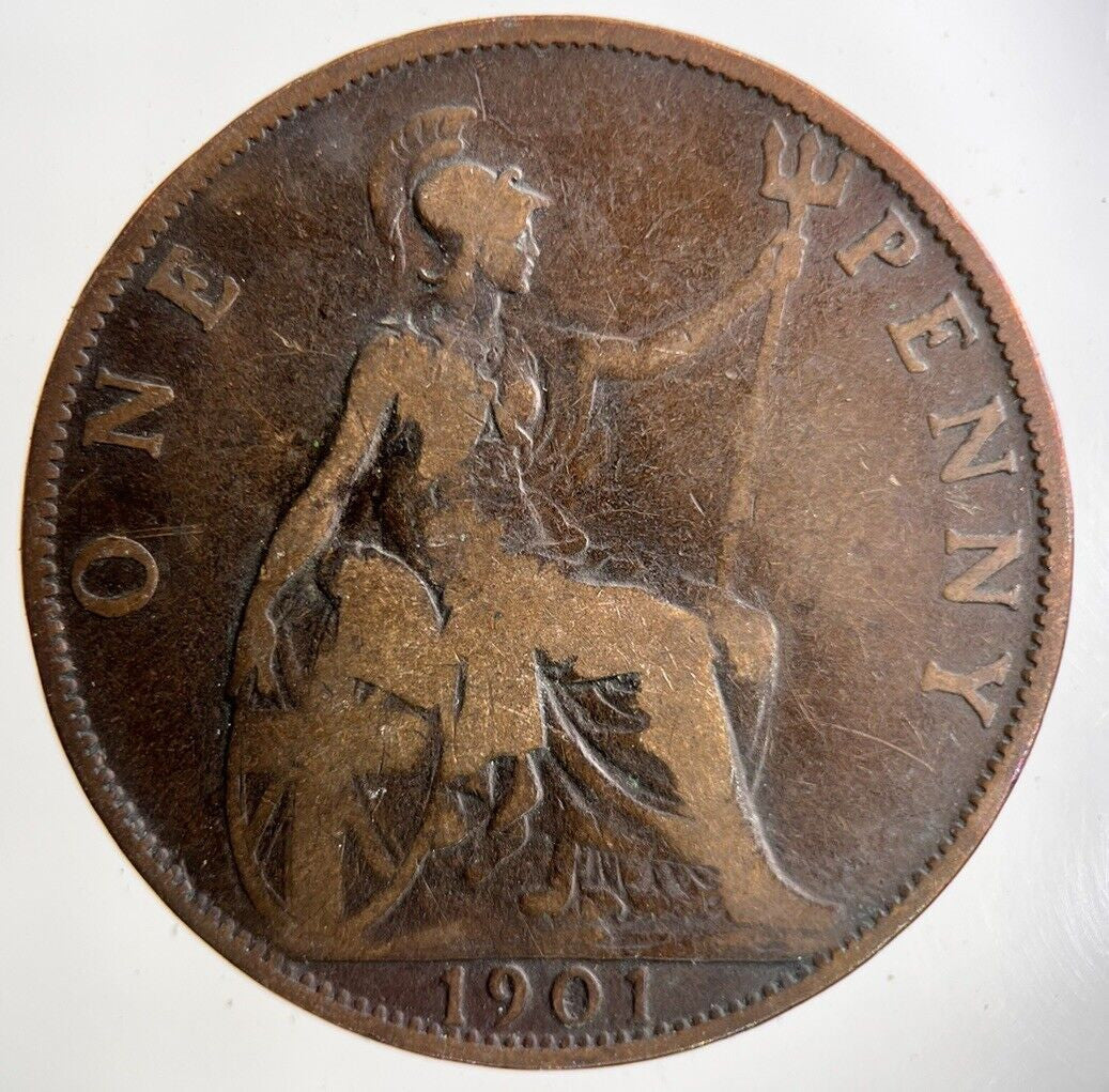 1901 Victoria One Penny Coin | Collectable Grade