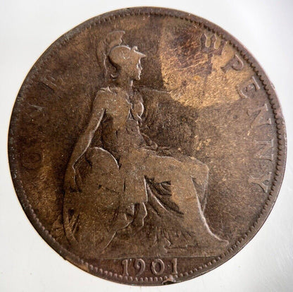 1901 Victoria One Penny Coin | Collectable Grade