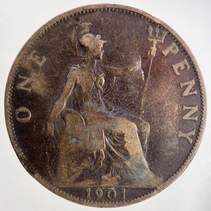 1901 Victoria One Penny Coin | Collectable Grade