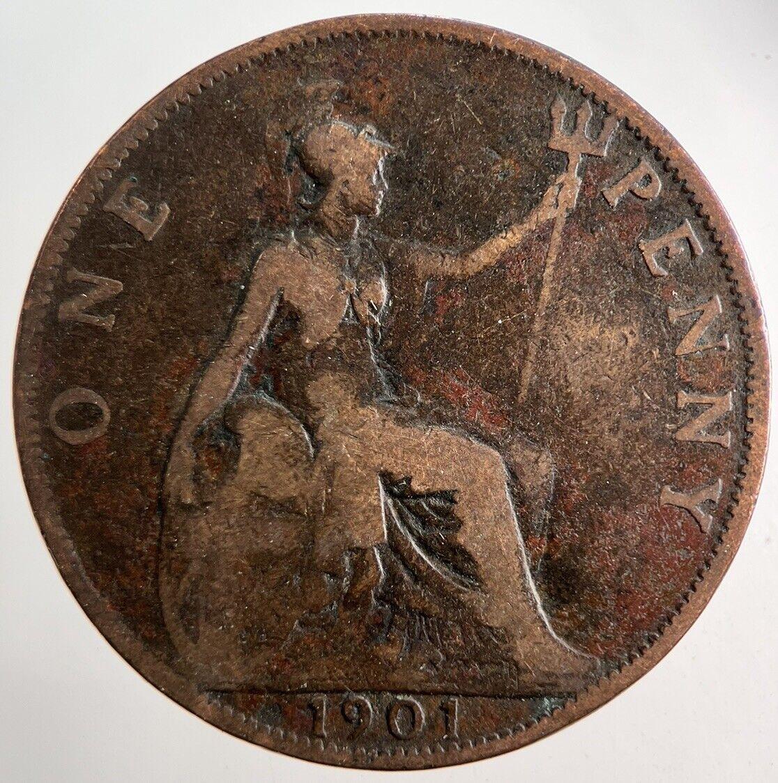 1901 Victoria One Penny Coin | Collectable Grade