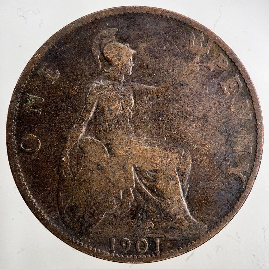 1901 Victoria One Penny Coin | Collectable Grade