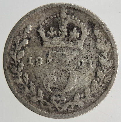 1901 Victoria Threepence Silver Coin | Collectable Grade