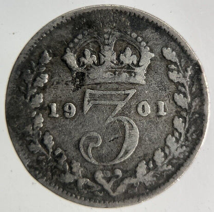 1901 Victoria Threepence Silver Coin | Collectable Grade