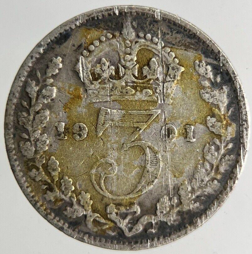 1901 Victoria Threepence Silver Coin | Collectable Grade