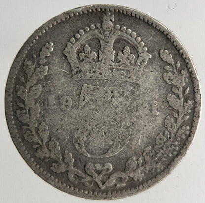 1901 Victoria Threepence Silver Coin | Collectable Grade