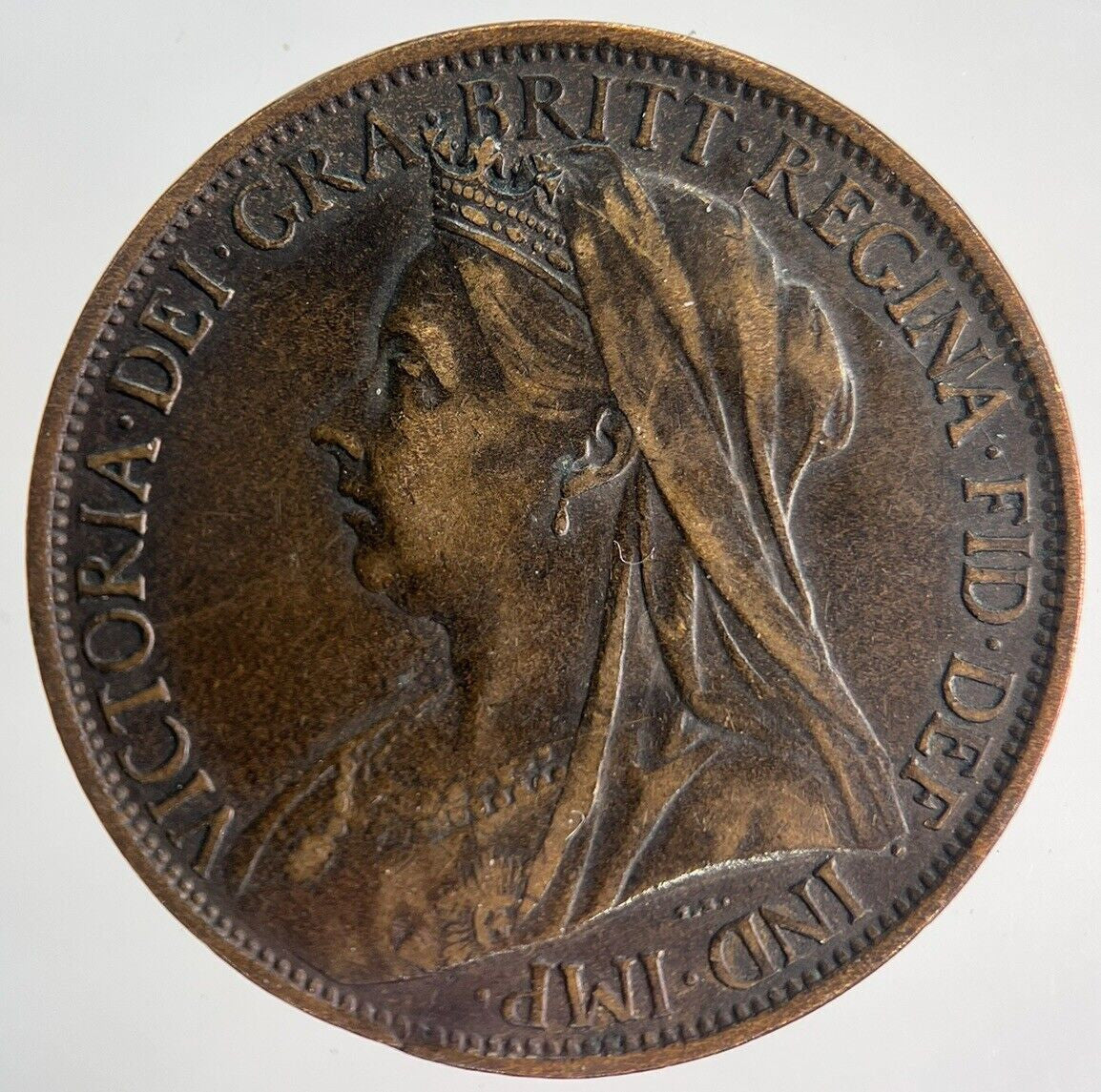 1901 Victoria One Penny Coin | Fine Collectable Grade | a1935