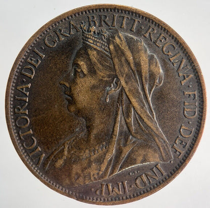 1901 Victoria One Penny Coin | Fine Collectable Grade | a1935