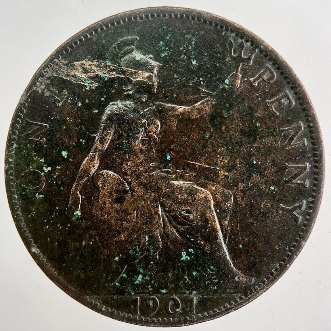 1901 Victoria Penny Coin | Fine Collectable Grade | a5934