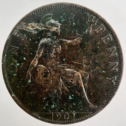 1901 Victoria Penny Coin | Fine Collectable Grade | a5934