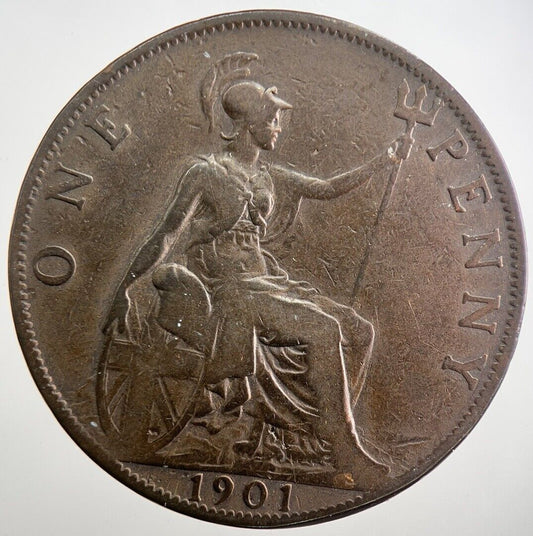 1901 Victoria Penny Coin | Fine Collectable Grade | a8016