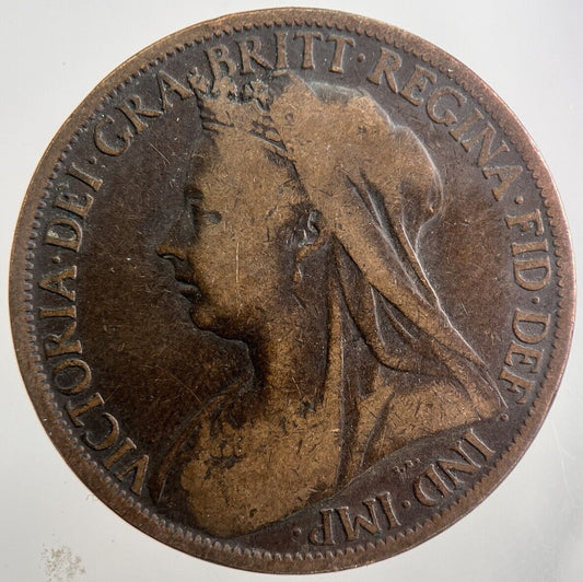 1901 Victoria Penny Coin | Fair Grade | a8025