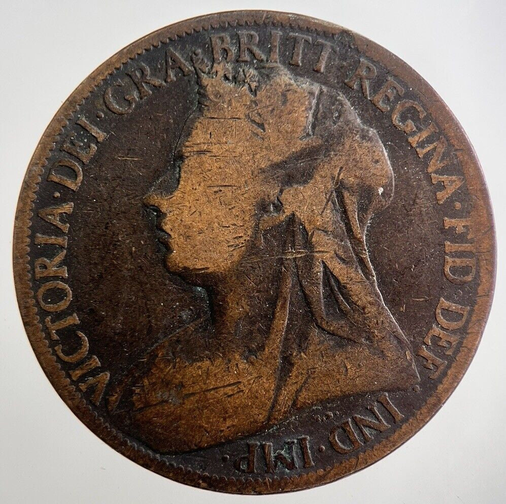 1901 Victoria Penny Coin | Fair Grade | a8023