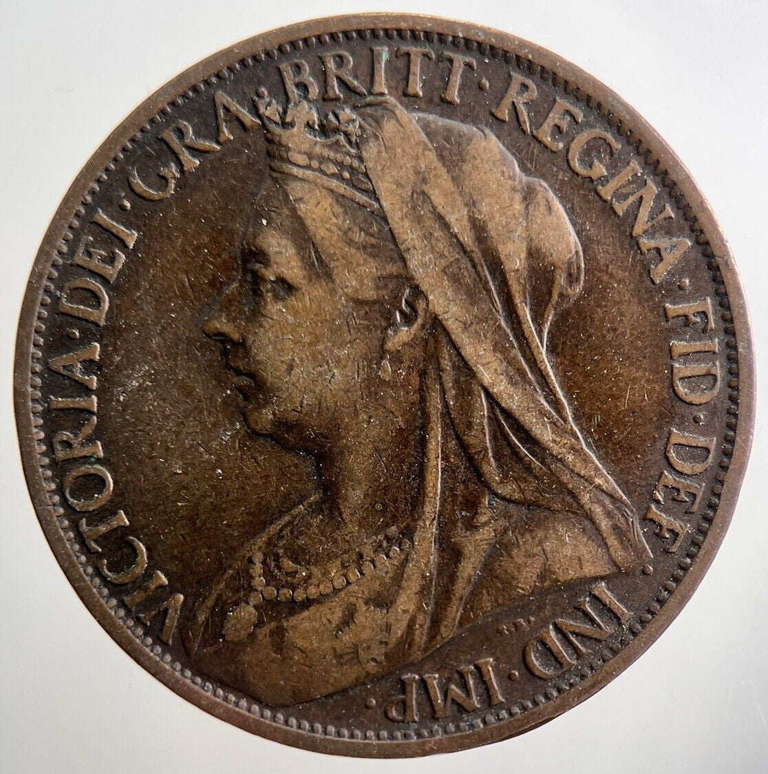 1901 Victoria Penny Coin | Fine Collectable Grade | a3772