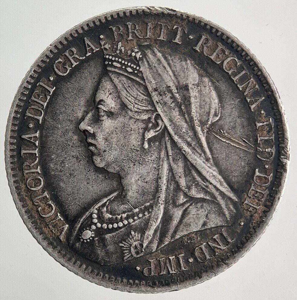 1901 Victoria Sixpence Silver Coin | Very High Grade | a9968