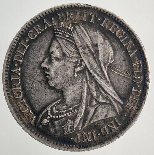 1901 Victoria Sixpence Silver Coin | Very High Grade | a9968