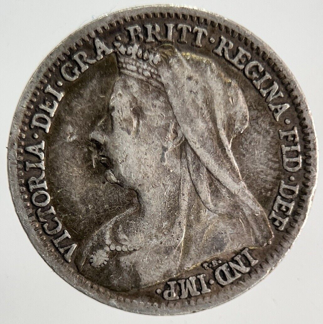 1901 Victoria Silver Threepence Coin | Collectable Grade
