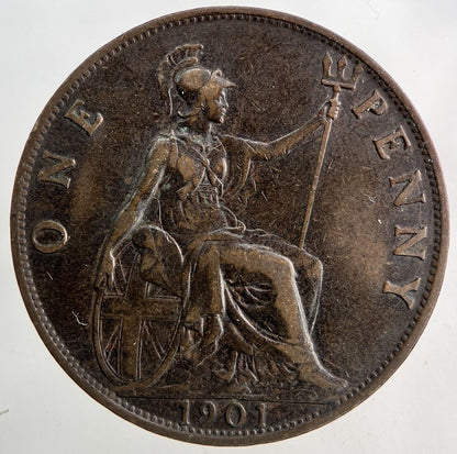 1901 Victoria One Penny Coin | Fine Collectable Grade