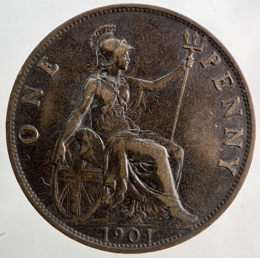 1901 Victoria One Penny Coin | Fine Collectable Grade