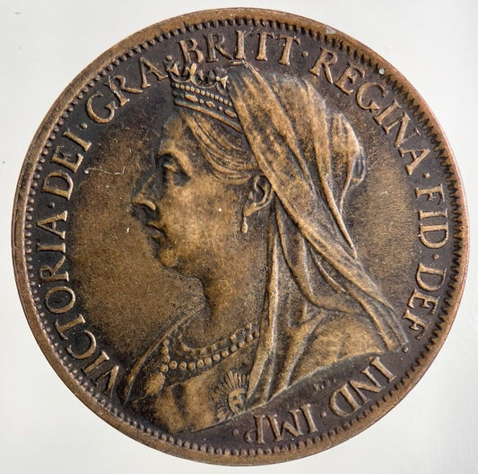 1901 Victoria One Penny Coin | Very High Grade