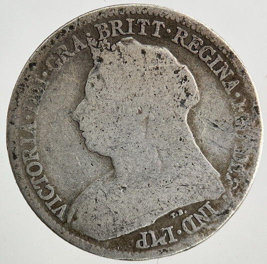 1901 Victoria Sixpence Silver Coin | Fair Grade