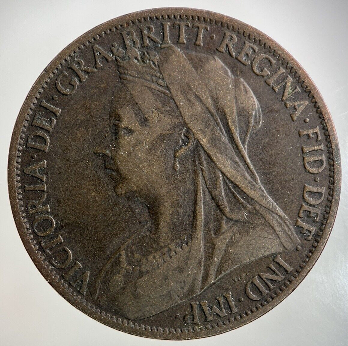 1901 Victoria One Penny Coin | Fine Collectable Grade