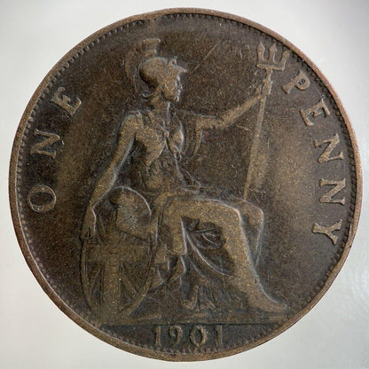 1901 Victoria One Penny Coin | Fine Collectable Grade