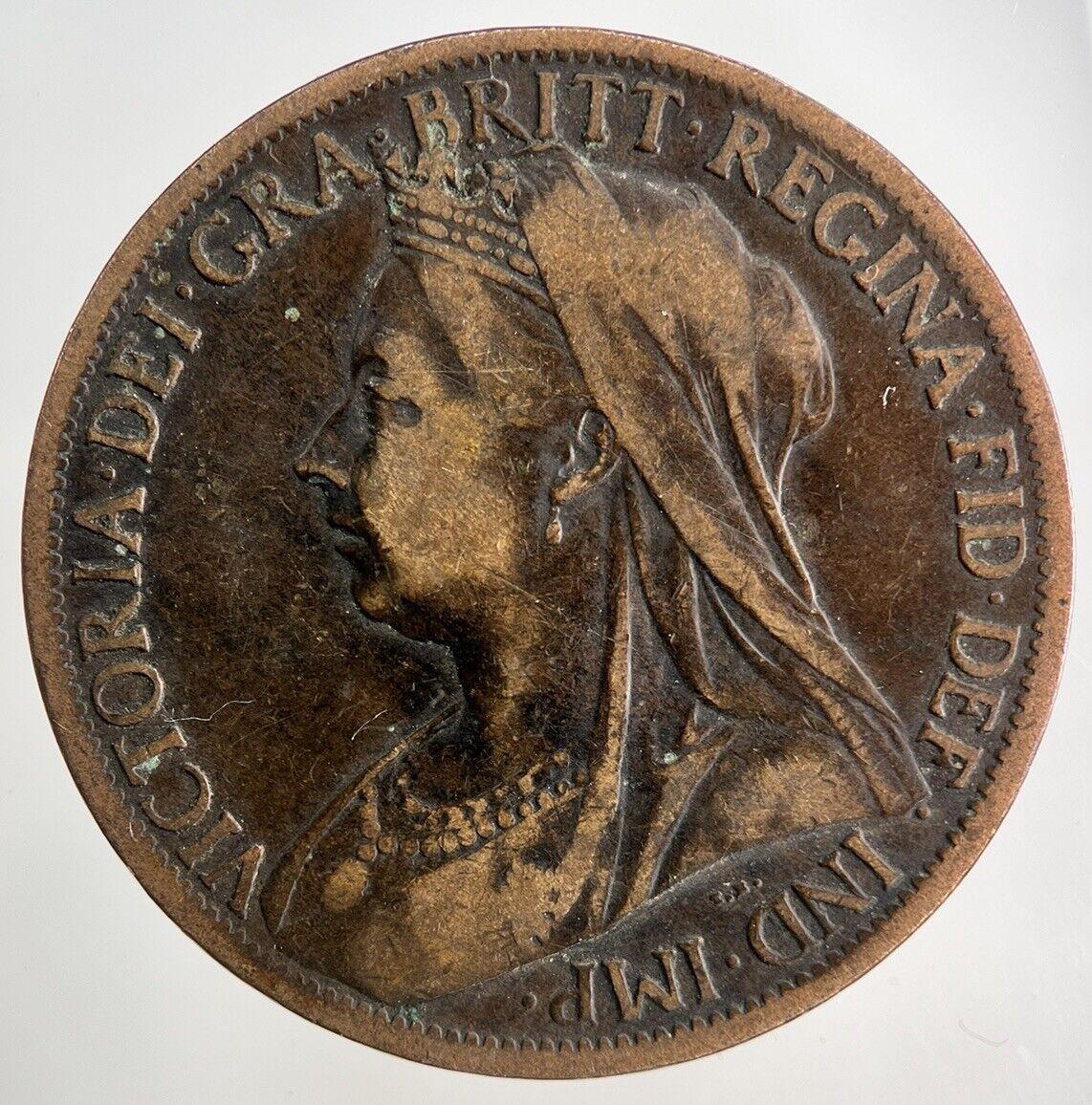 1901 Victoria One Penny Coin | Fine Collectable Grade