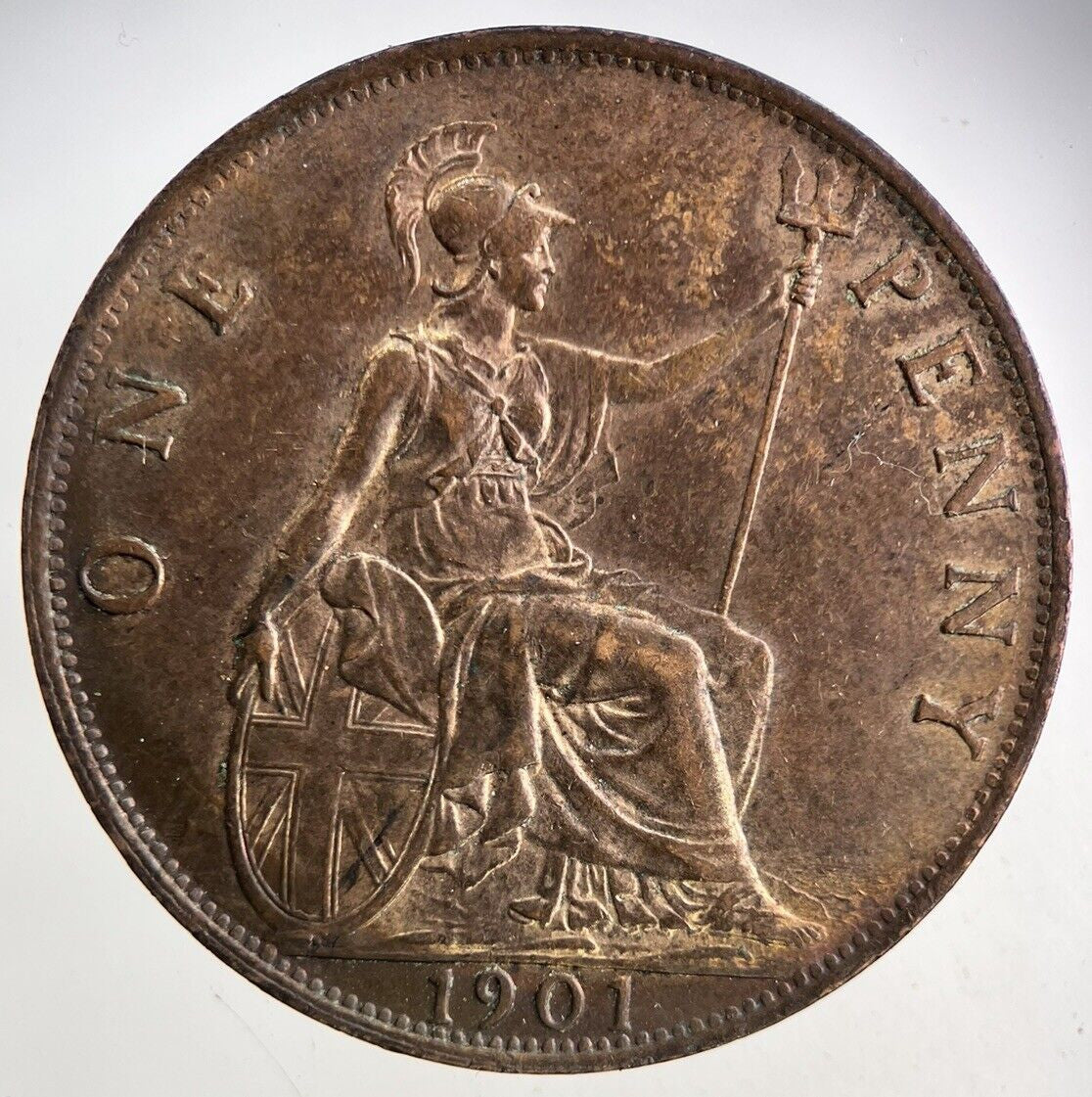 1901 Victoria One Penny Coin | Very High Grade