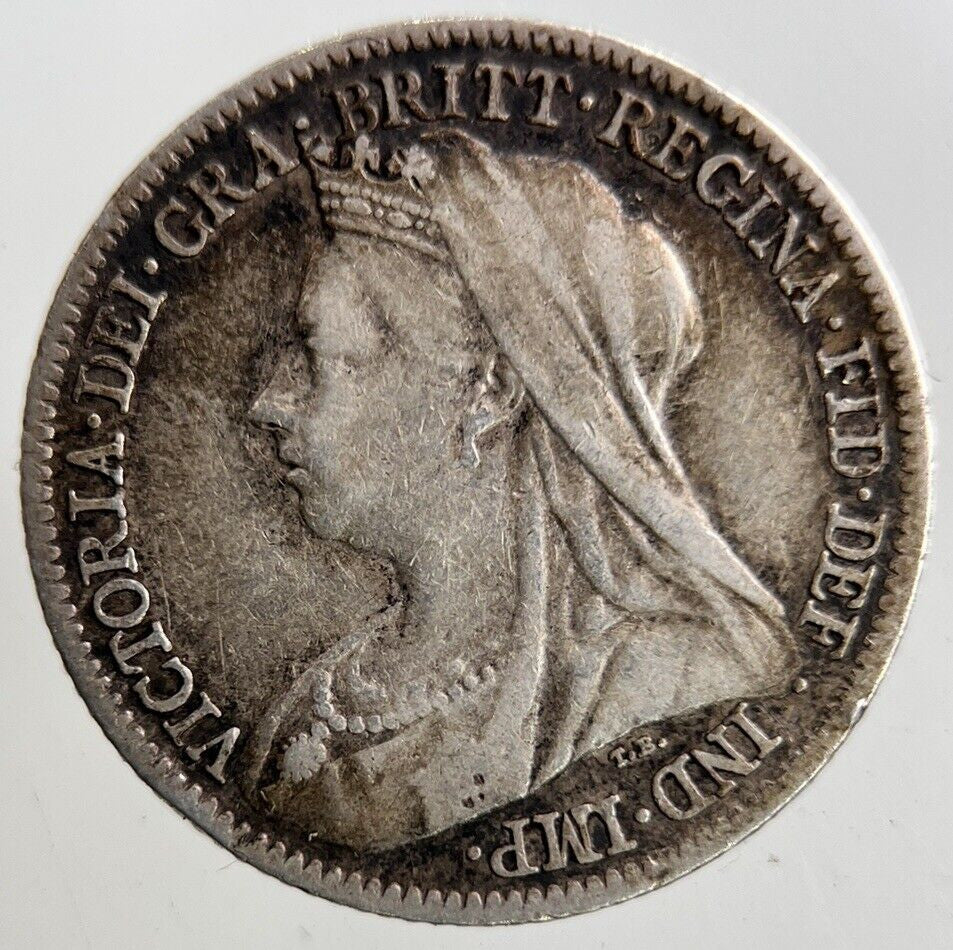 1901 Victoria Sixpence Silver Coin | Fine Collectable Grade