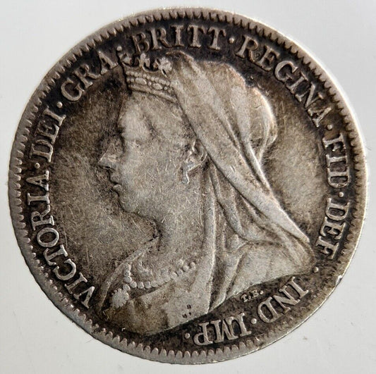 1901 Victoria Sixpence Silver Coin | Fine Collectable Grade