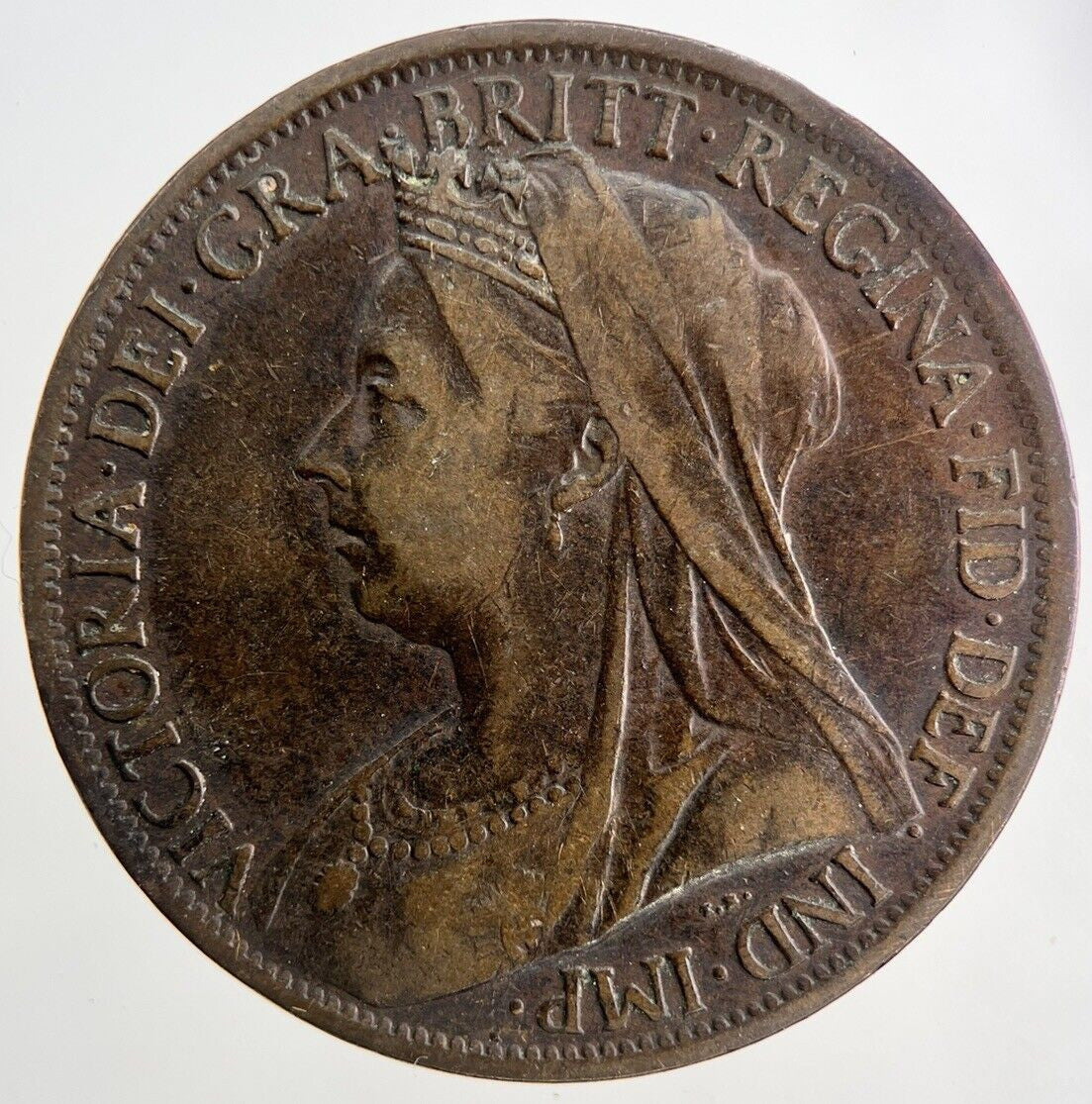 1901 Victoria One Penny Coin | Fine Collectable Grade