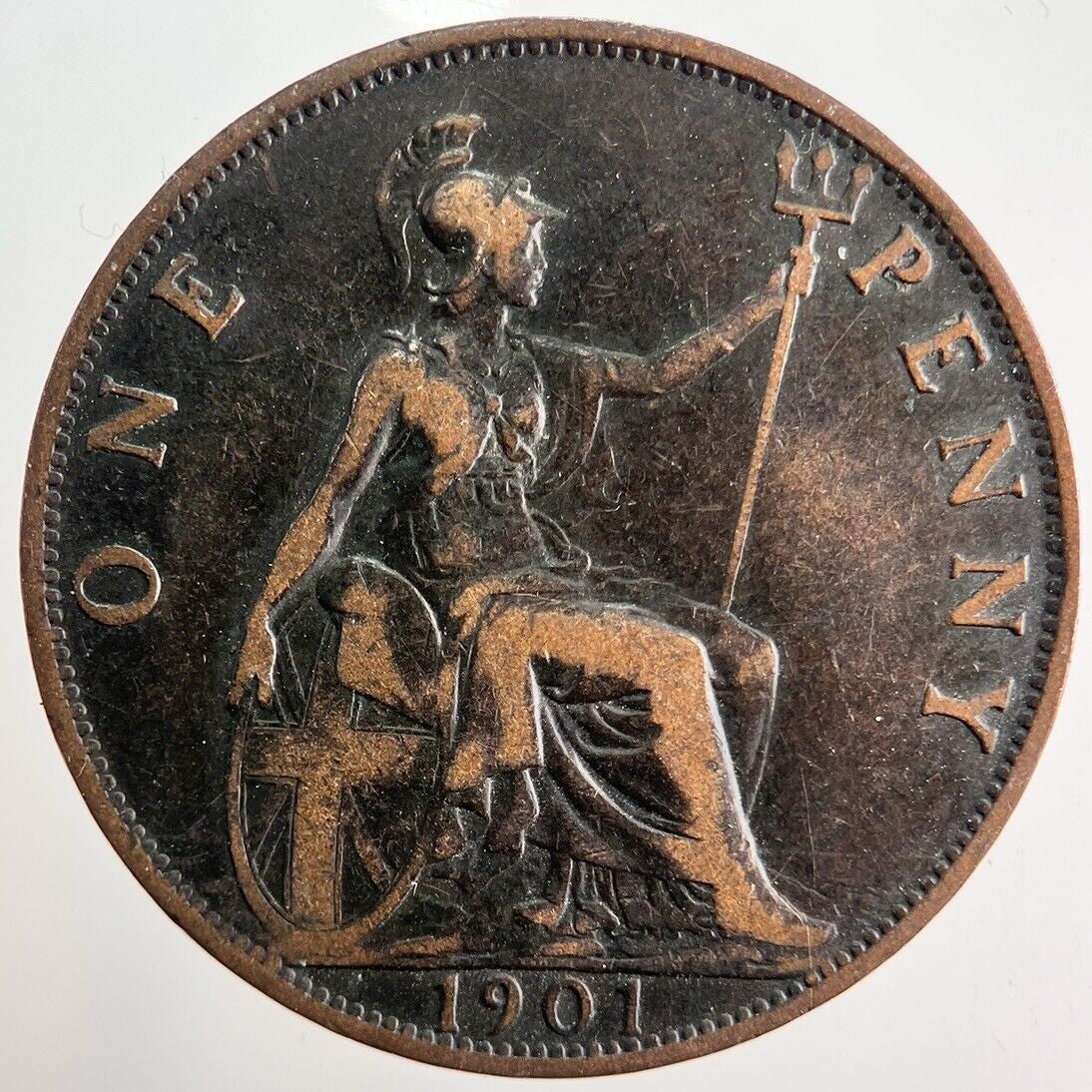 1901 Victoria One Penny Coin | Fine Collectable Grade