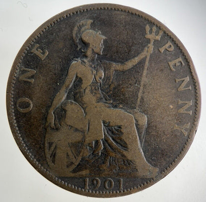 1901 Victoria One Penny Coin | Collectable Grade
