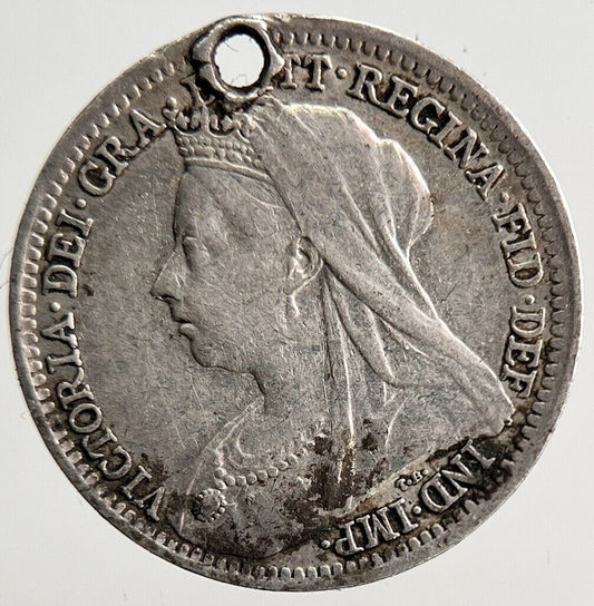 1901 Victoria Threepence Silver Coin | Very High Grade | a3163